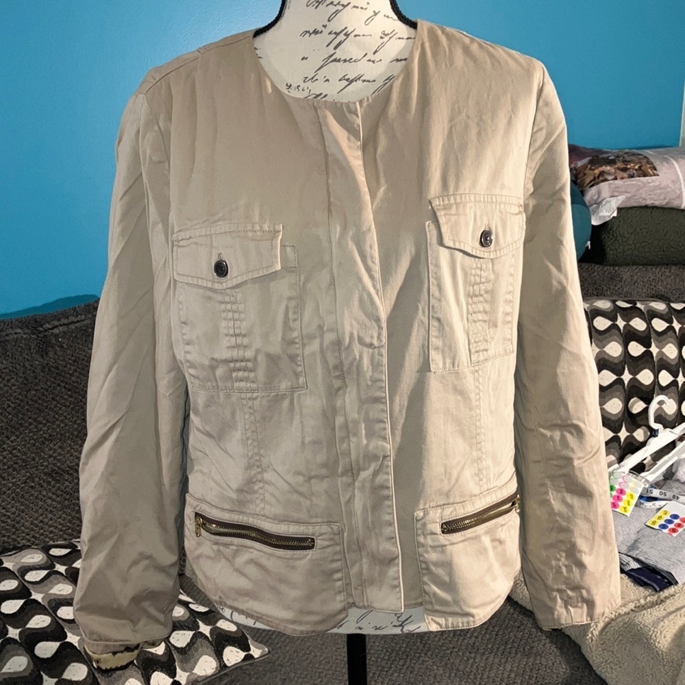 Chicos Cropped Jacket, Size 2